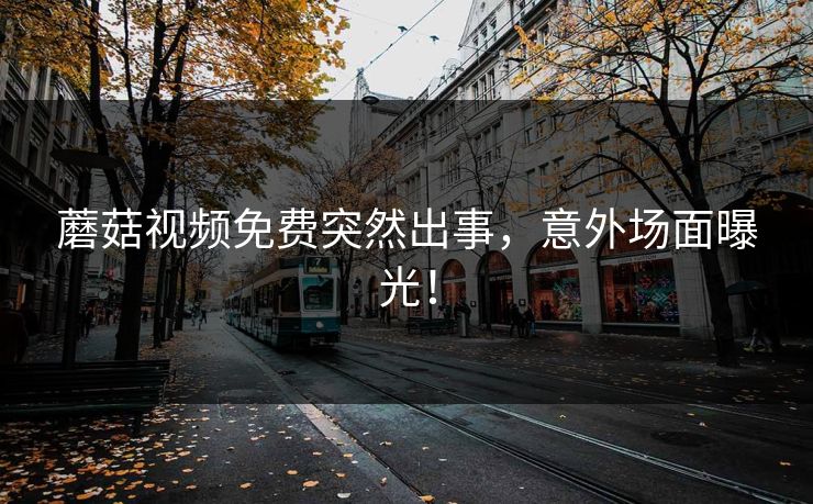 蘑菇视频免费突然出事，意外场面曝光！