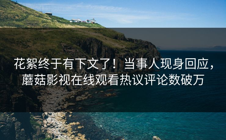 花絮终于有下文了！当事人现身回应，蘑菇影视在线观看热议评论数破万
